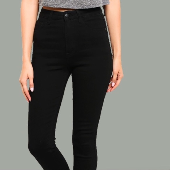 BUNDLE DEAL | NWT high rise jeans/crop stripe top - Picture 4 of 7